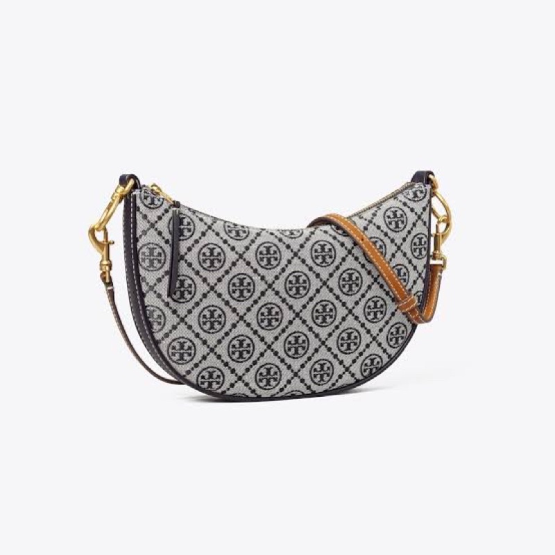 TORY BURCH T MONOGRAM JACQUARD HOBO