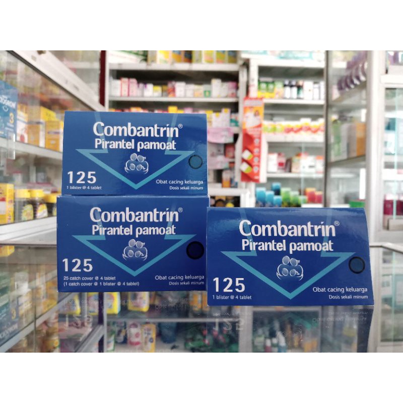 COMBANTRIN 125 1 BLISTER @4 TABLET | Obat Cacing Keluarga - ED 09/2026