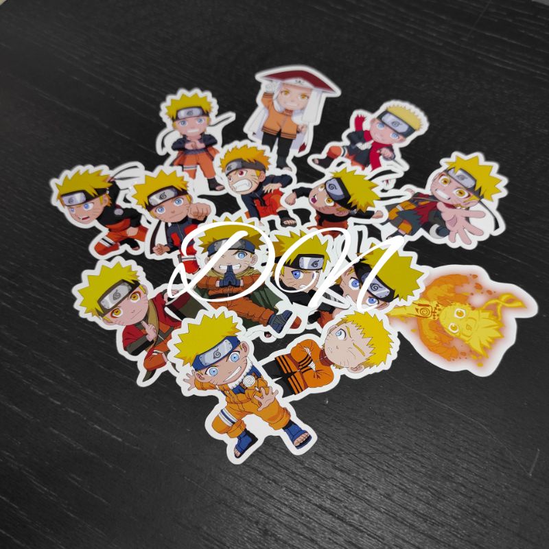 

isi 15 pcs stiker kertas karakter naruto sticker accesories kartun naruto