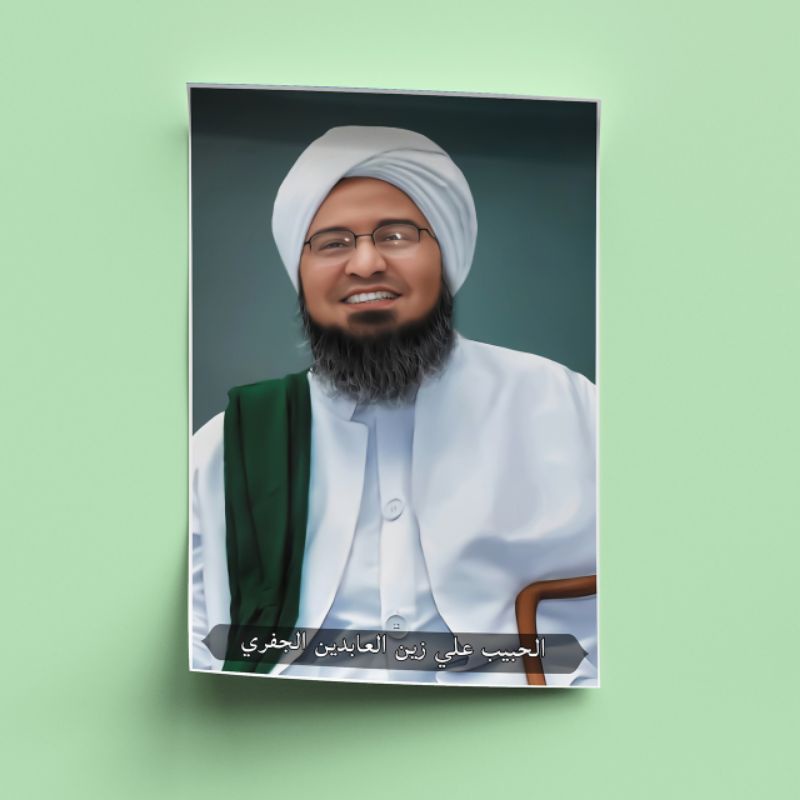 Jual Poster Al Habib Ali Zainal Abidin Al Jufri Poster Ulama A3