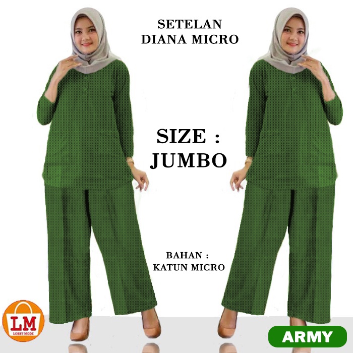 Setelan Baju Wanita DIANA MICRO TERBARU TERLARIS KEKINIAN LMS 23954 23958 23962