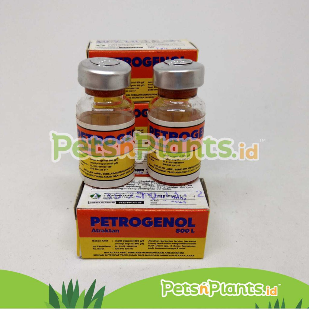 Petrogenol Atraktan 800 Perangkap Lalat Buah Leaf Miner Hidroponik 5ML