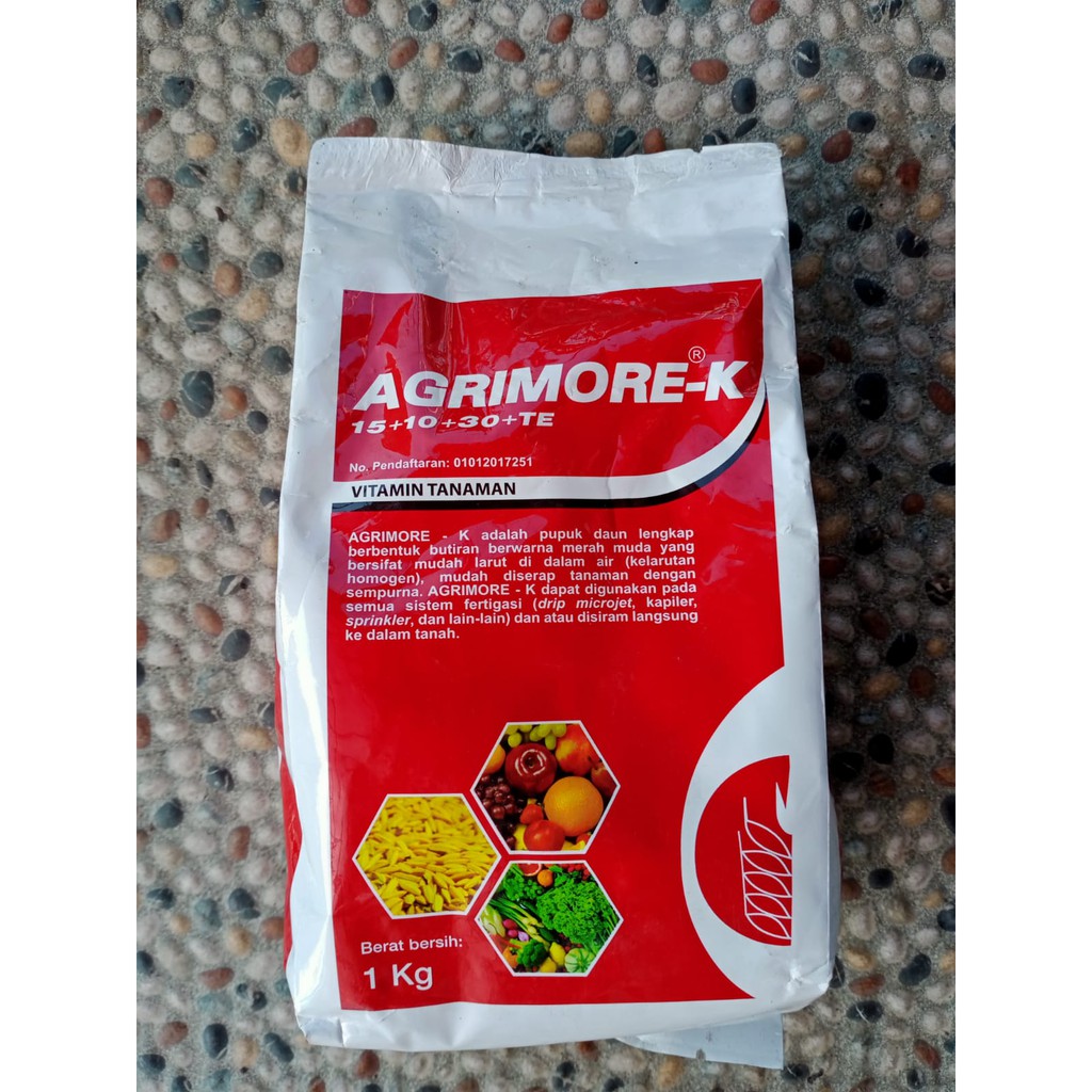 Jual Pupuk AGRIMORE-K 15+10+30+TE 1 KG | Shopee Indonesia
