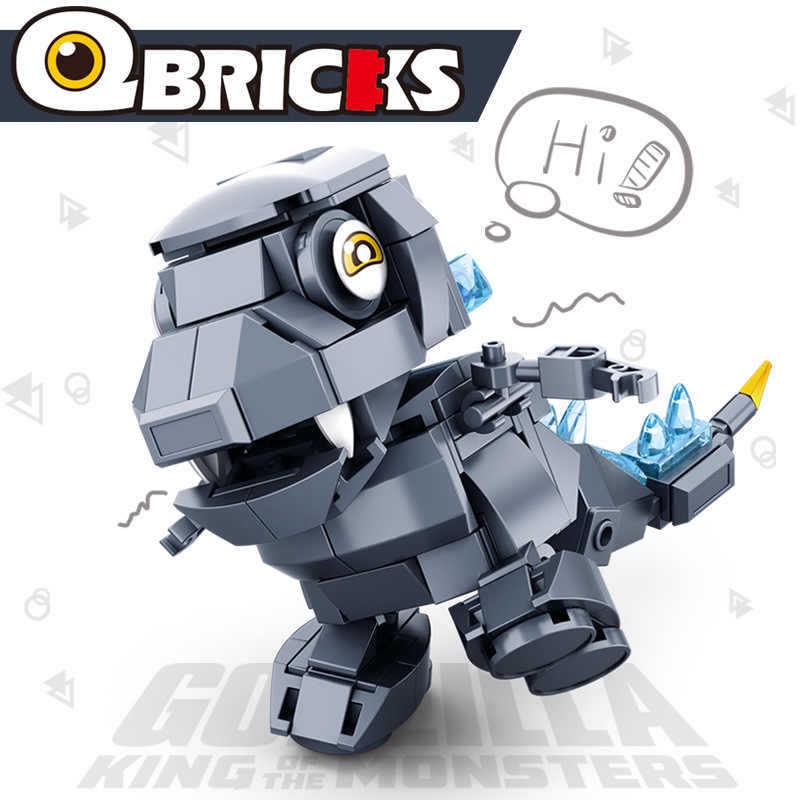 DT Gozila dinosaurus mainan -  Brick Godzilla 2 The King of Monster -
