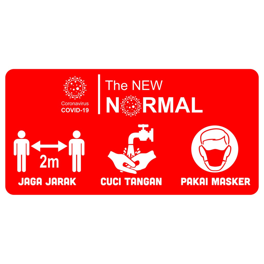 STIKER COVID19 CORONA JAGA JARAK Shopee Indonesia STIKER COVID19 CORONA JAGA JARAK Shopee Indonesia
