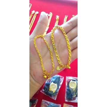 gelang belitung wanita bahan emas lapis