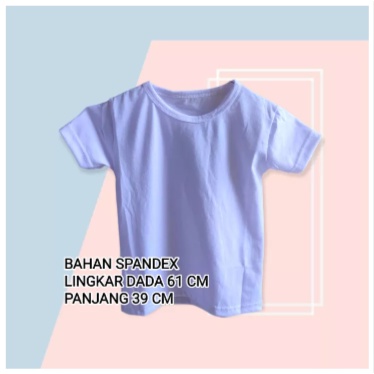 Jeco fashion Kaos anak polos bahan spandex