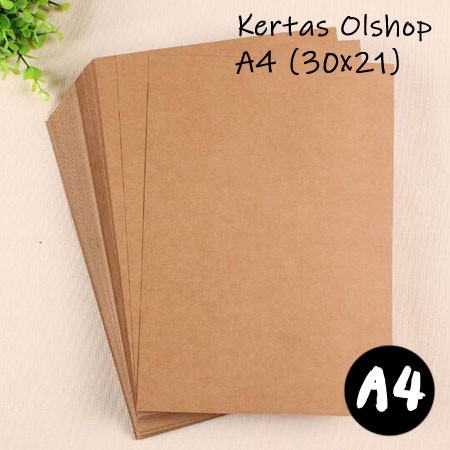 

Kertas Coklat Packing Samson Tebal A4 30x21cm 80gsm / Kertas Samson Coklat Polos Packaging Olshop