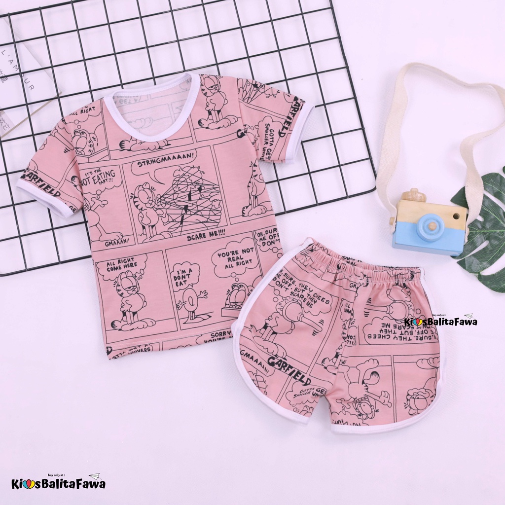 [MOTIF] Set Chuba Chups Bayi 3-18 Bulan / Setelan Baby Perempuan PREMIUM Baju Tidur Pendek Adem List