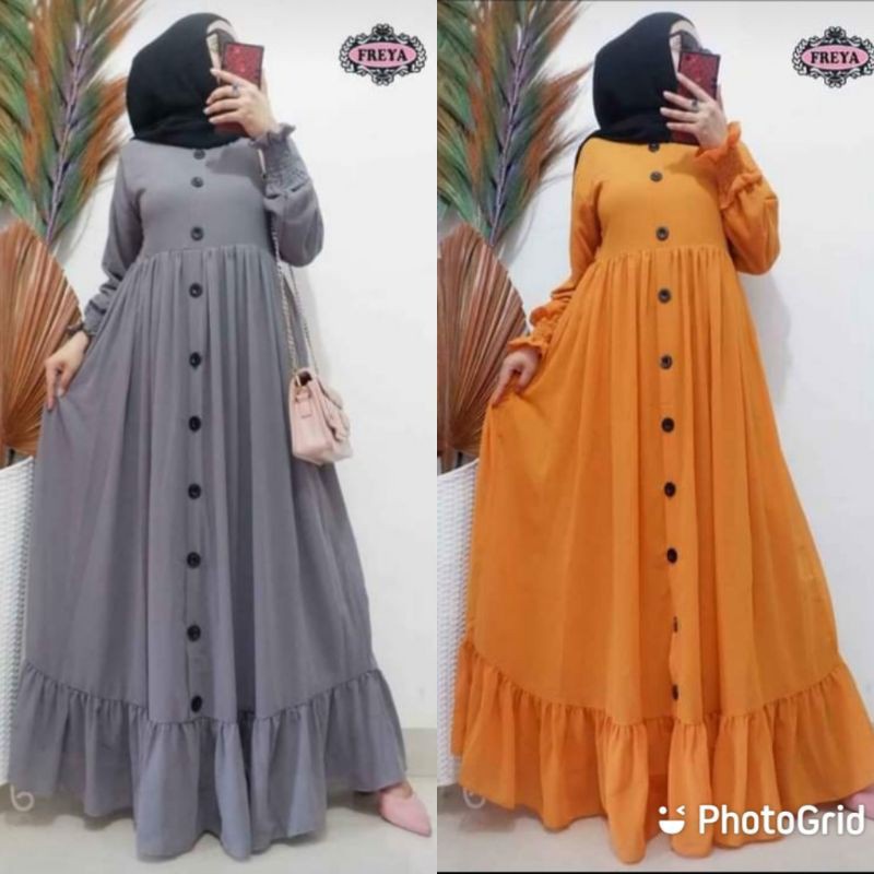 BEFAST - ZEC OOTD Wanita GAMIS YUNMA / Gamis Alesha / Pakaian dress Perempuan Maxi / Dress Maxy Polos / Fashion Wanita Muslimah / Dress Jumbo Formal / Dress Banyak Warna / Keluaran Terbaru 2022