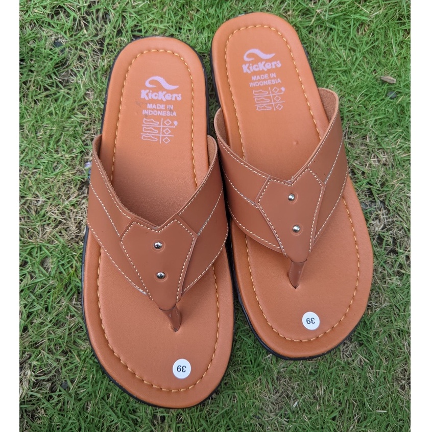 SANDAL JAPIT PRIA - Sandal Pria Kasual Kulit Sintesis Original Nyaman dikaki -546