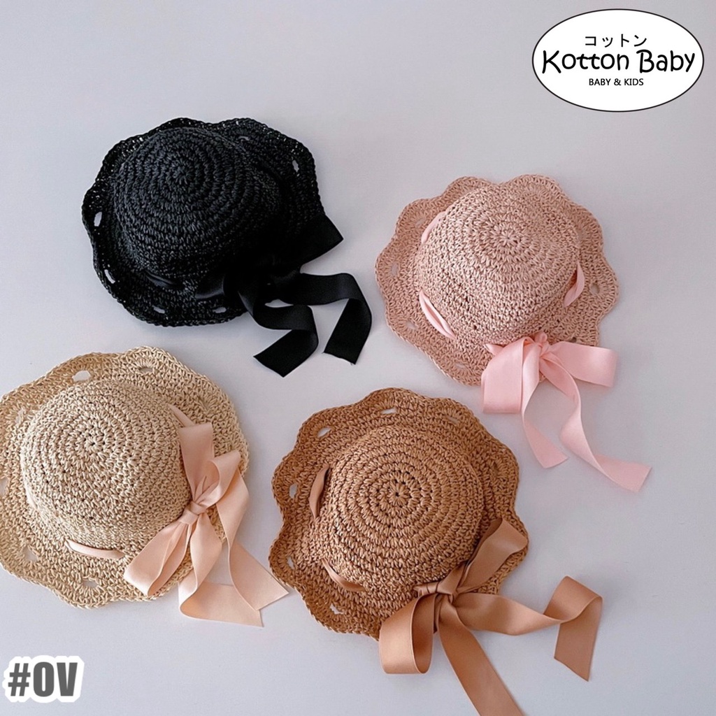 1-5 thn | TOPI PANTAI BUCKET RUFFLE HAT ANAK BAYI CATALOG OIMG OV