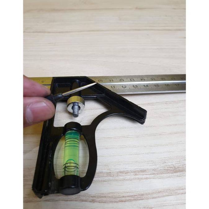 

☚ Mistar Penggaris Siku Waterpass 30Cm Combination Square Alat Tukang ※