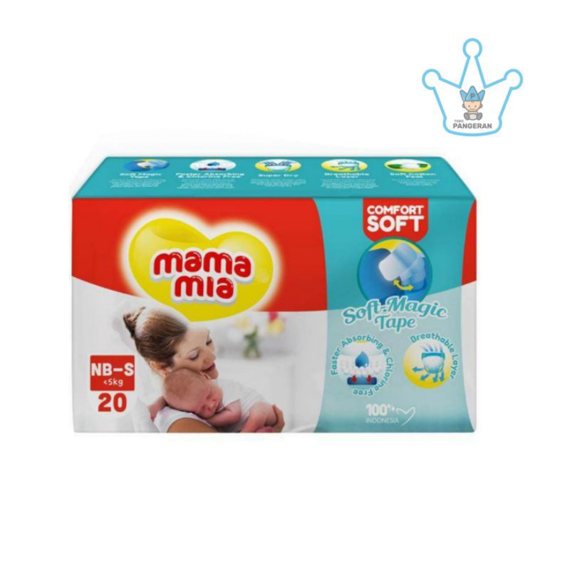 MAMAMIA DIAPERS NEWBORN-S20 (PEREKAT)