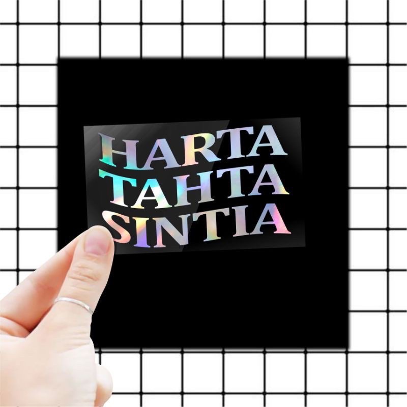 

STICKER HOLLOGRAM HARRTA TAHTA BANG JAGO COSTOM