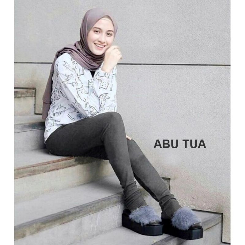 NEW LEGGING IMPORT POLOS ABU TUA/LEGGING MURAH