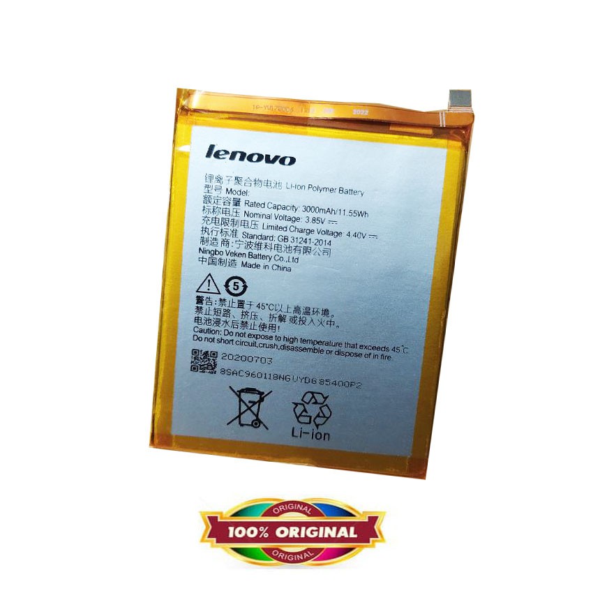 Original Battery for Lenovo K5 2018 - K350t - 3000mAh - Garansi 1 Bulan