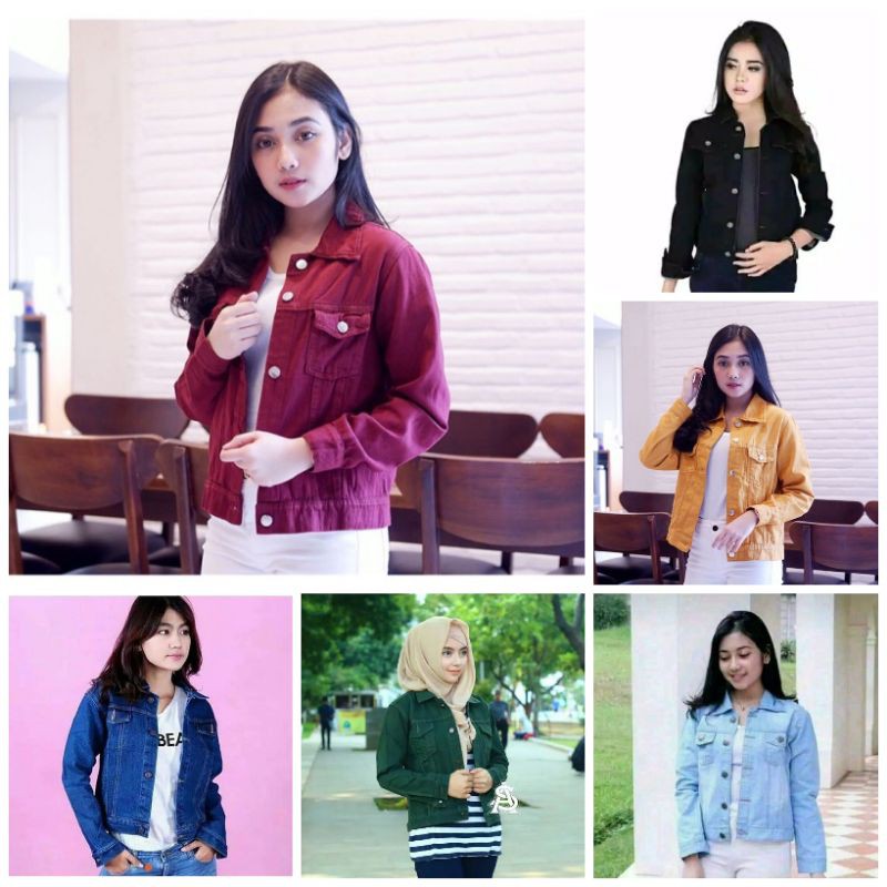 JAKET JEANS WANITA  JAKET BIONDI