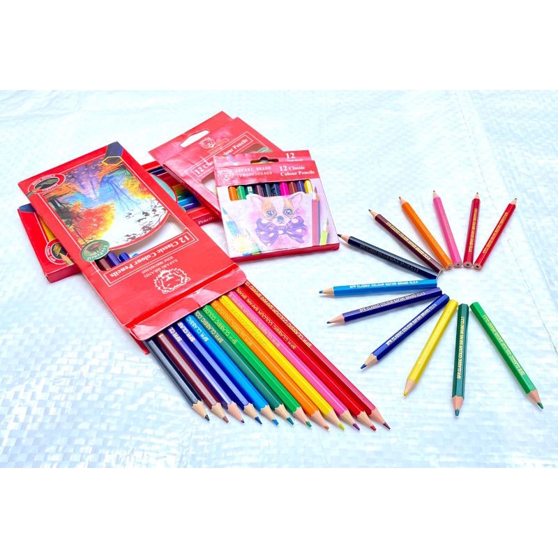 

Safari Pensil Warna Panjang 12 Warna alat tulis