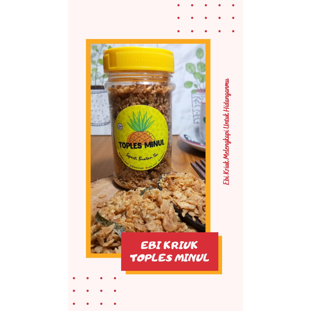 

EBI KRIUK GURIH / CEMILAN MURAH / UDANG GORENG CRISPY