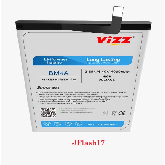 Baterai Vizz XIAOMI BM4A REDMI PRO