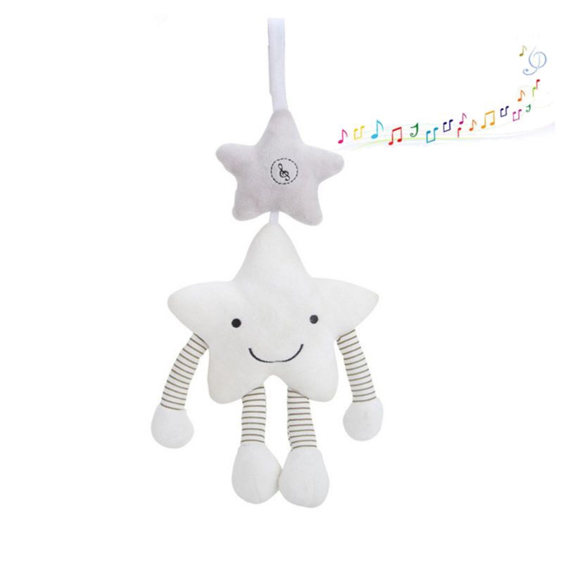 Mary☆ Music Star Crib Hanging New Baby Toys For Stroller Infant Rattles Educational Plush Toys