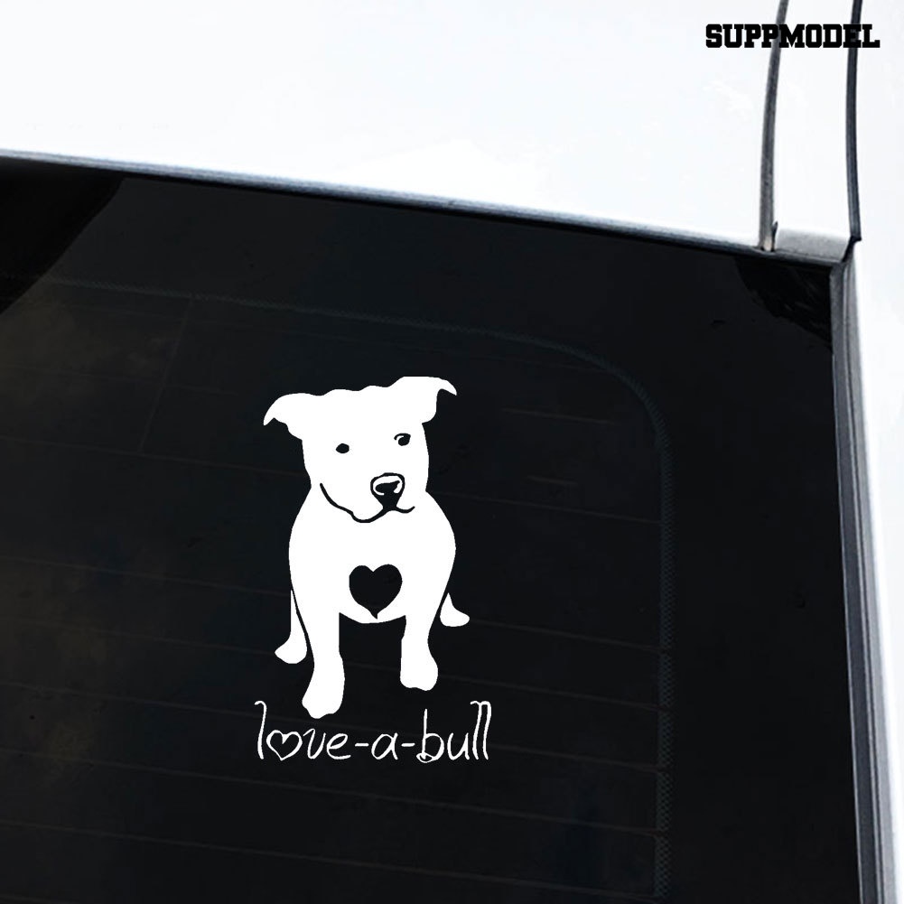 Stiker Reflektif Motif Anjing Bulldog Untuk Dekorasi Mobil / Laptop