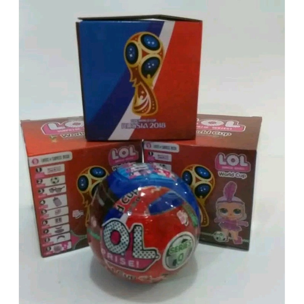 MAINAN BONEKA LOL SUPRISE SERI PIALA DUNIA RUSSIA WORLD CUP