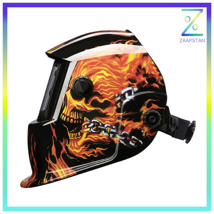 DEKO Helm Las Otomatis Auto Darkening Welding Helmet - MZ224 - Black/O