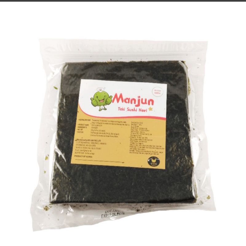 MANJUN nori sheet 50 lembar sushi nori sushinori