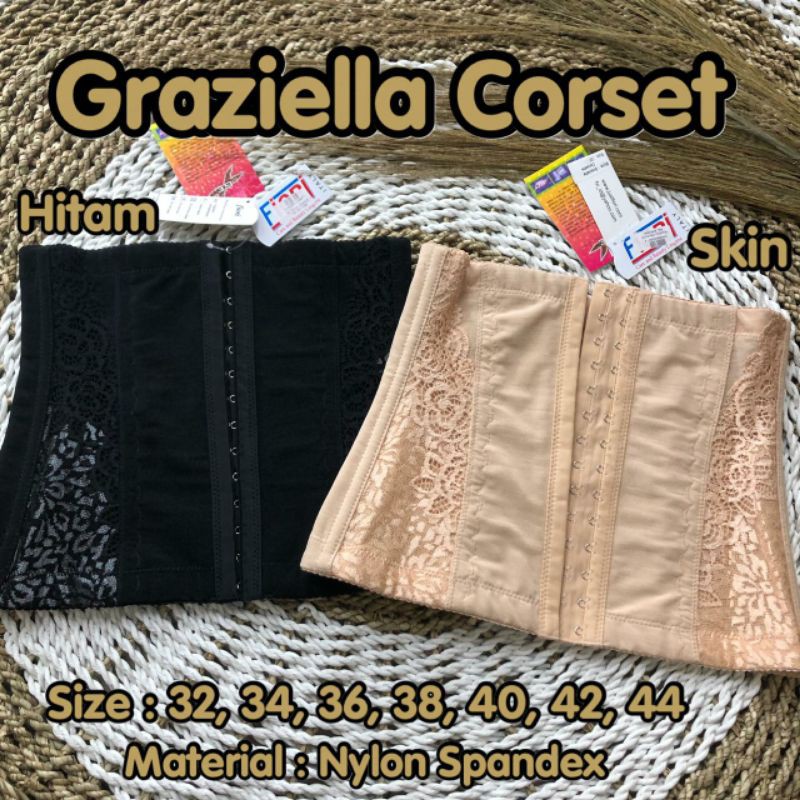 Graziella Corset by Fiori | Pelangsing tubuh | korset | Dalaman Kebaya