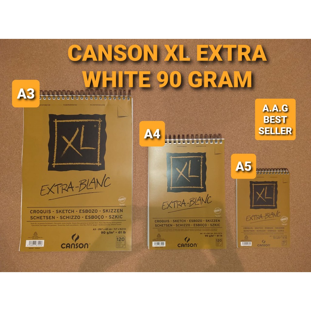 

CANSON XL EXTRA WHITE 90 GRAM