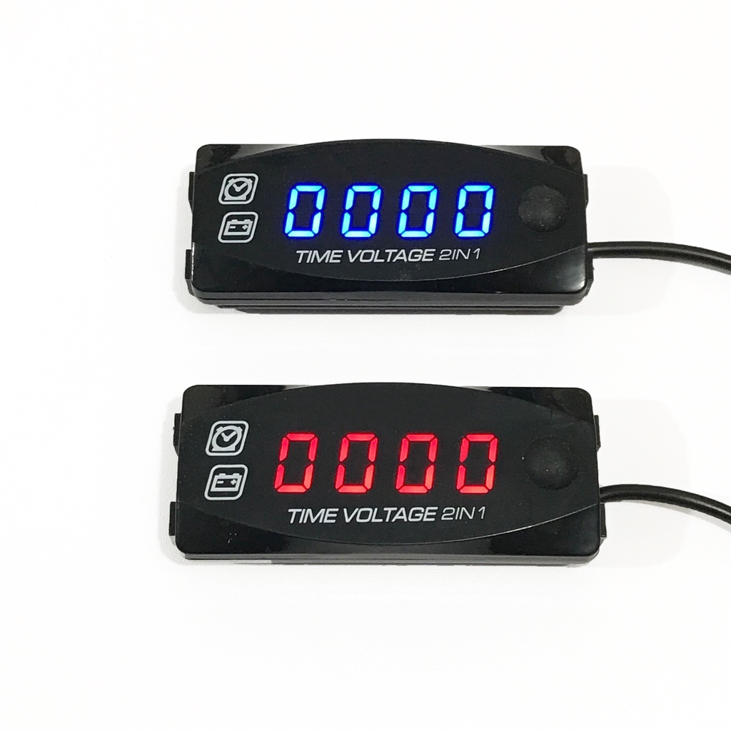 voltmeter 2 ini 1 jam digital universal motor 12volt