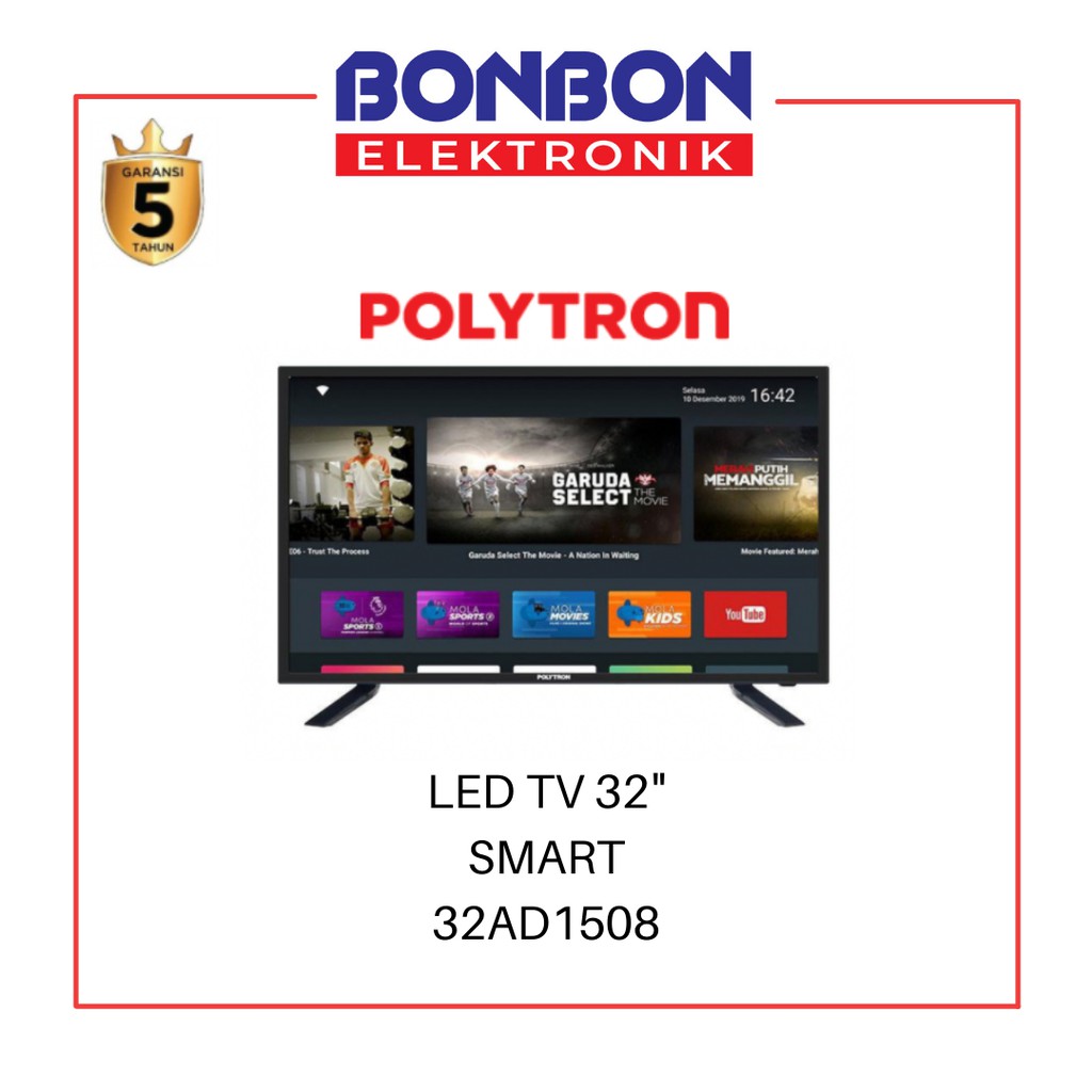 Polytron LED SMART TV 32 Inch PLD 32AD1508