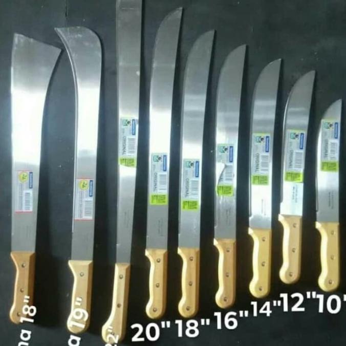 parang pisau golok tramontina baja karbon carbon 12 inchi 12" inc