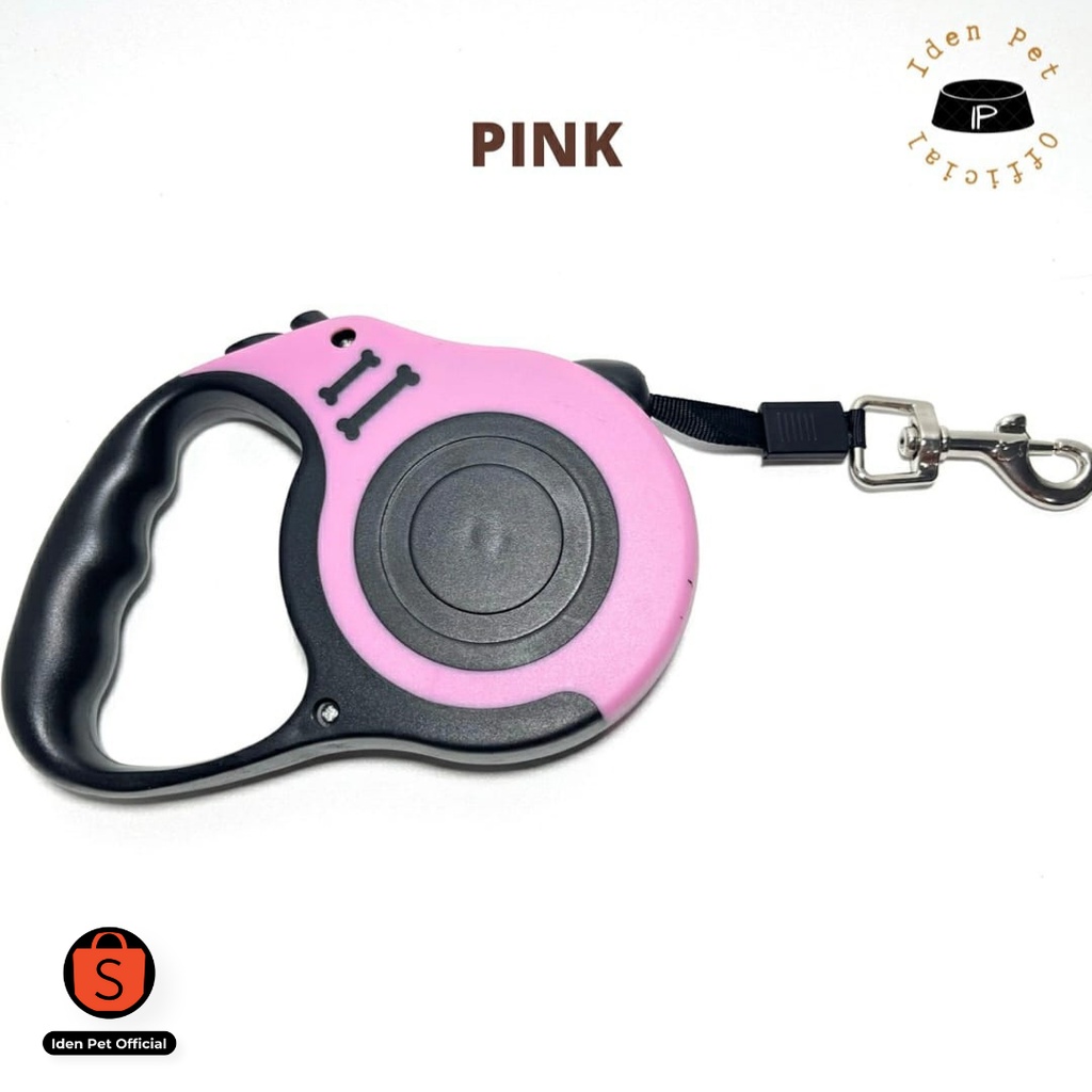 Tali Tuntun Harness Kekang Anjing Kucing Besar Kecil Rompi Herness Retractable Dog Leash