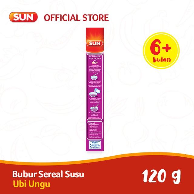 SUN Bubur Sereal Susu Beras Merah 120 gram/Bubur Mpasi anak