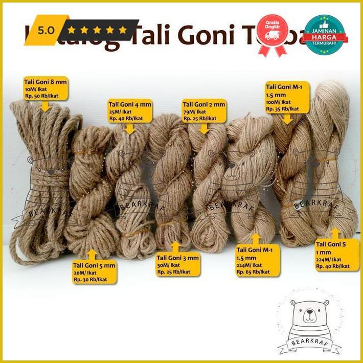 

Kerajinan Tangan Tali Goni 1,5 Mm - 224 Meter/ Ikat Promo