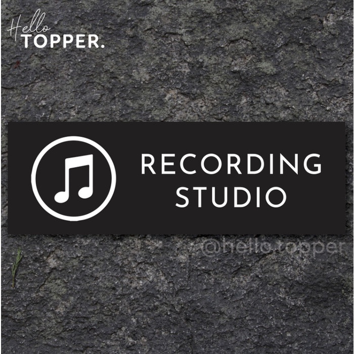 

Sign Akrilik Recording Studio Printed | Sign Board Akrilik Keren