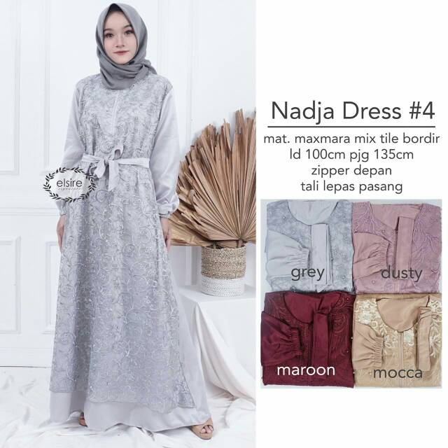 Termurah Dress Brukat Nadja #4 by Elsire