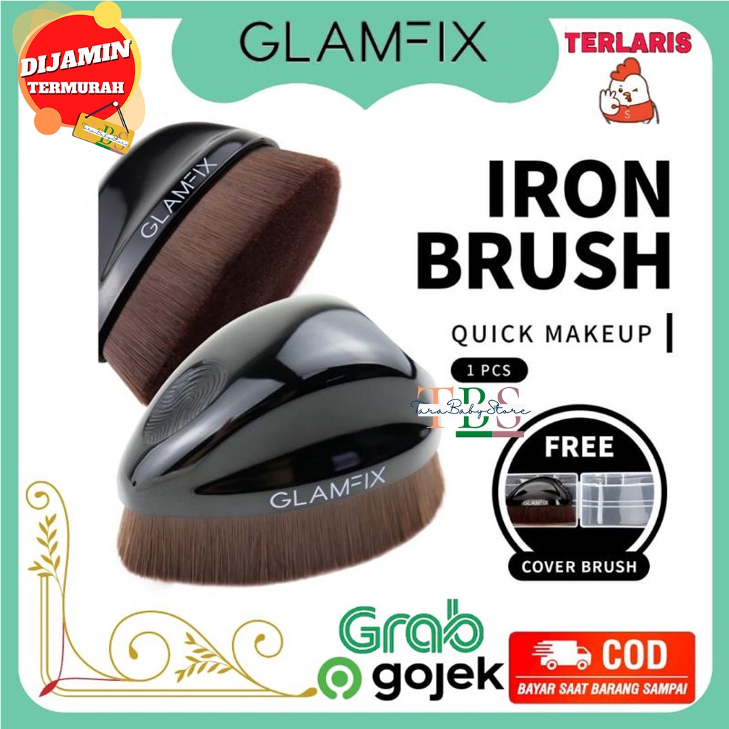 Glam Fix Iron Brush Foundation Brush [TARABABYSTORE]