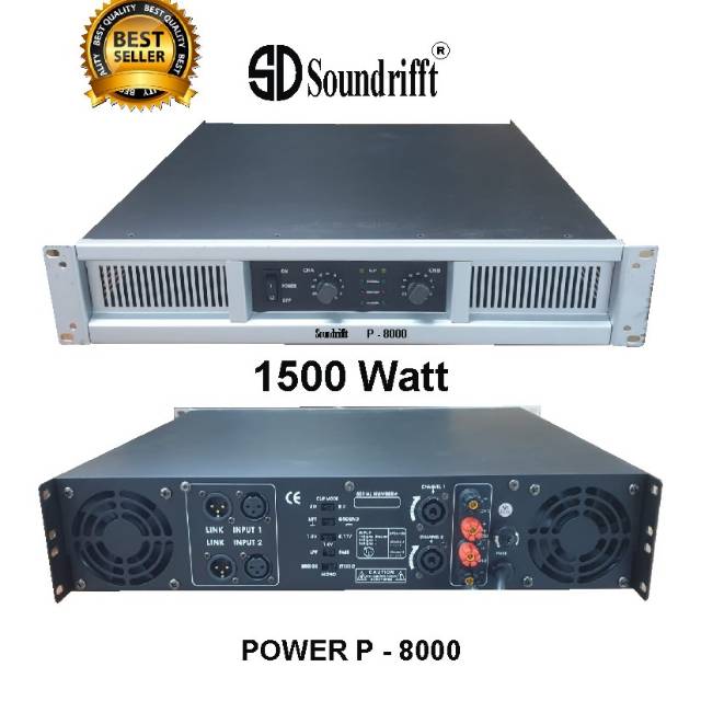 Power amplifier soundrifft P 8000 original power ampli