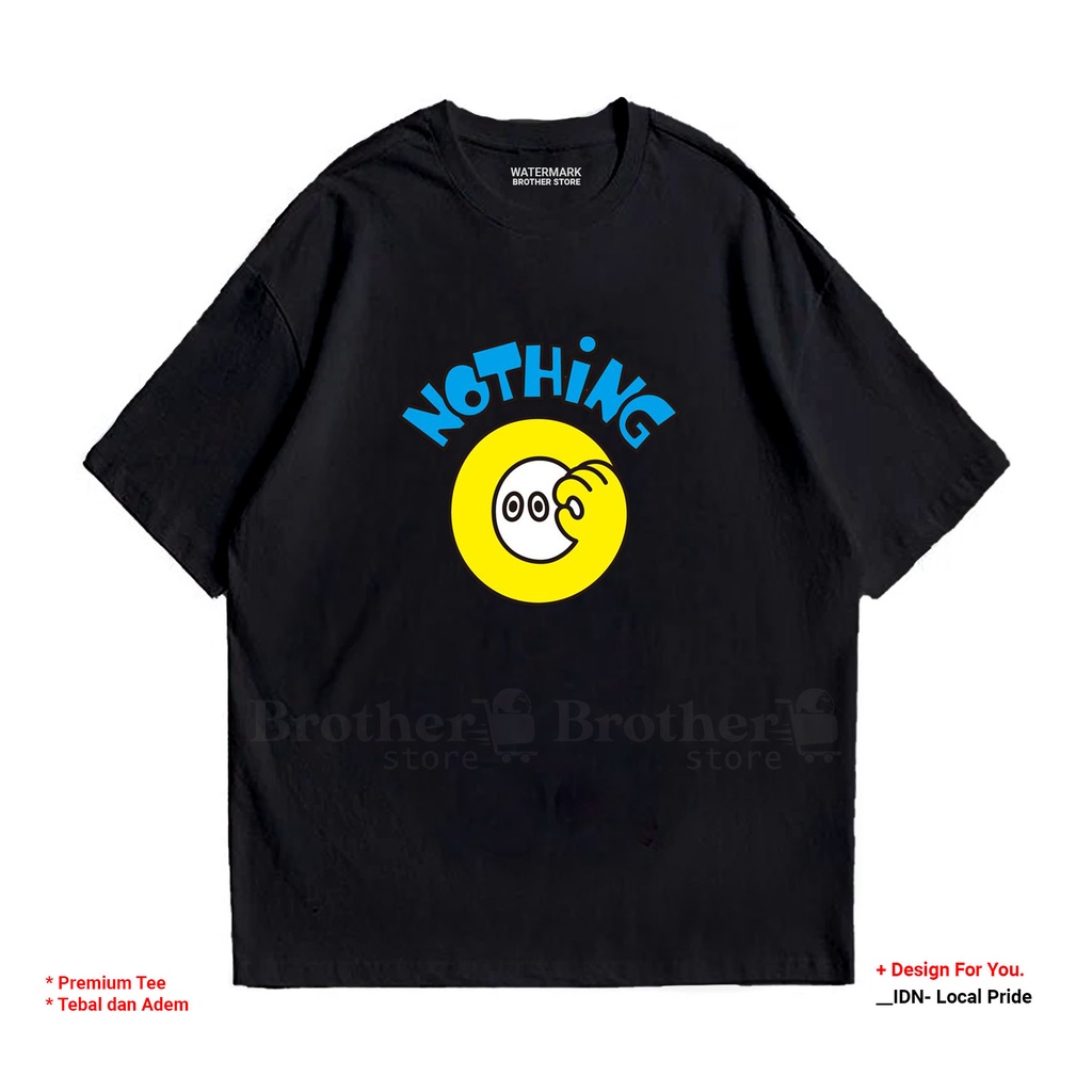 BROTHERSTORE - Kaos Distro Pria - Catoon 24s Tebal -  Nothing Zero Premium