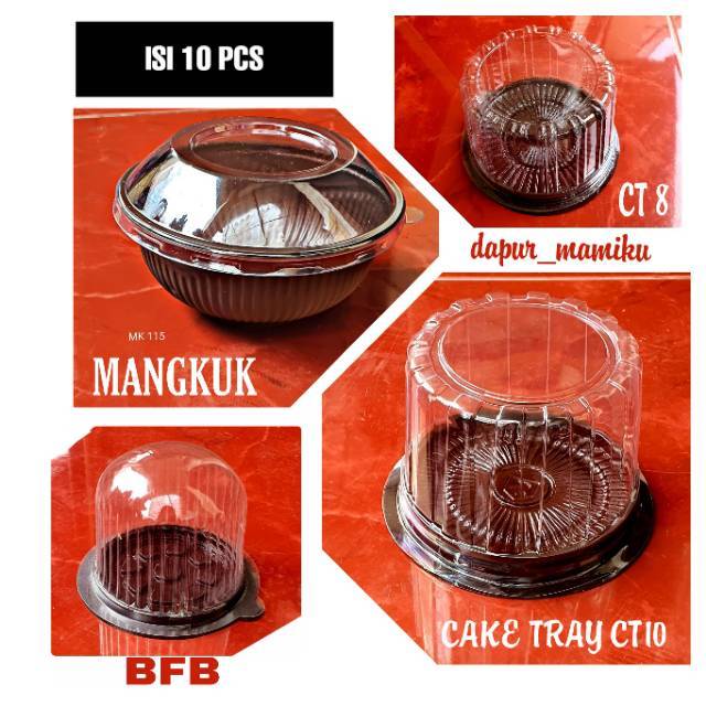 10 BIJI Mika Tart Cup Cake Tray kue brownis tumpeng CT 10 CT 8 mangkuk cupcake Mangkok Salad CT10 CT8