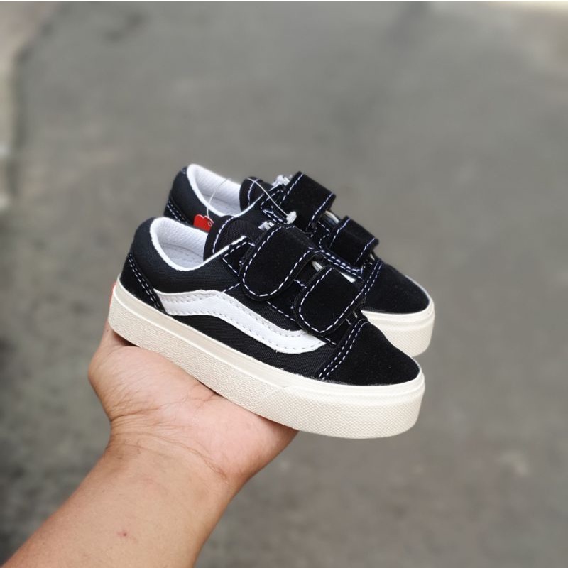 SEPATU ANAK OLDSKOOL PREMIUM HITAM SEPATU SEKOLAH