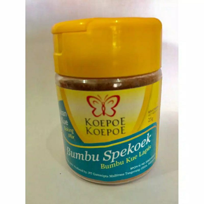 

Bumbu Spekoek koepoe-kopoe 25gr/ Bumbu Spekuk kupu-kupu