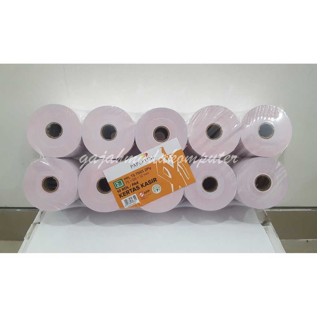 

Kertas kasir struk Telstruk 75 x 65 paperline 2ply