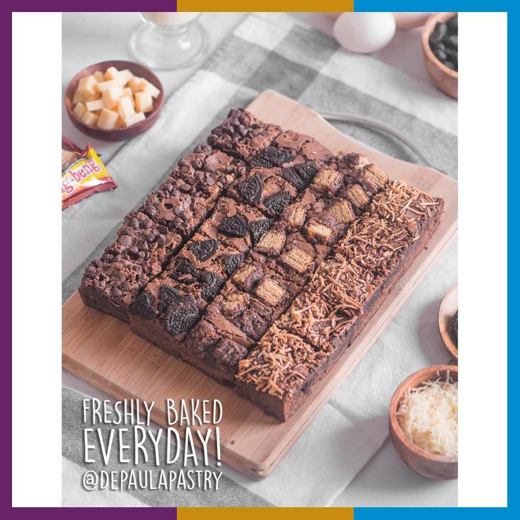 

Kue Brownies Brownis Panggang Premium Mix 4 Topping Coklat Bronis
