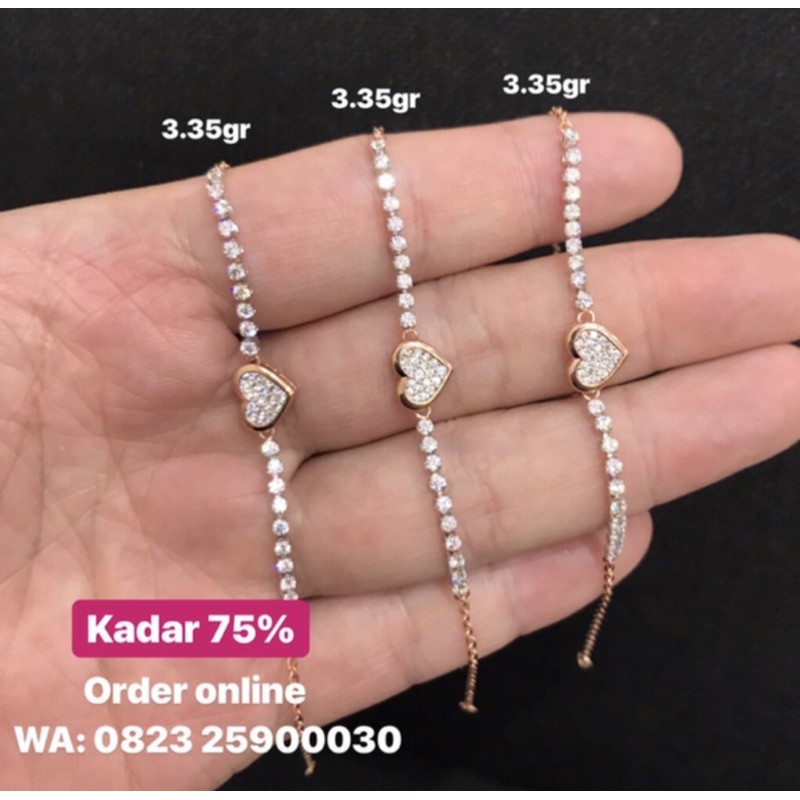 Gelang Emas  Asli Gelang Emas  Kadar 750 Toko  Emas  