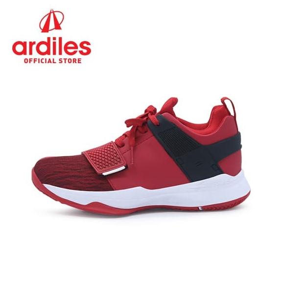 Jual Ardiles Men AD1 Abraham Sepatu Basket - Merah Putih Indonesia